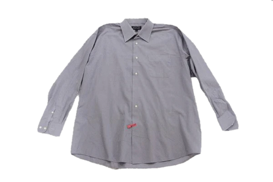 xl dress shirt size Mens Bergamo New York Light Gray Long Sleeve Dress Shirt Size XL SKU 0 – Designers On A Dime