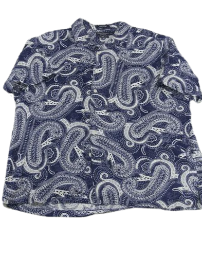Daniel Cremieux Collection 70's Short Sleeve Paisley Print Shirt Size XXL SKU 000160