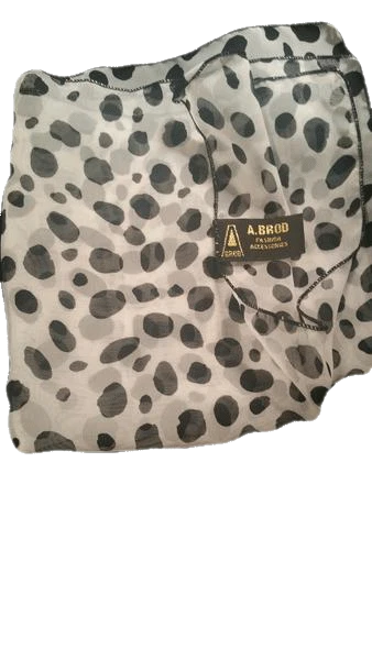 Load image into Gallery viewer, Black and White Polka Dot Scarf (SKU 000100)
