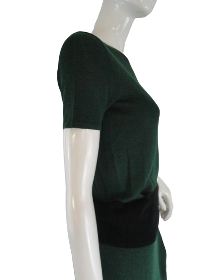 Liz Claiborne 70's Top Green Knit Size Petite NWT (SKU 000271-9)