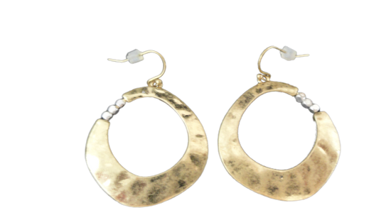 Earrings Gold Color Hoops (SKU 004001-9)