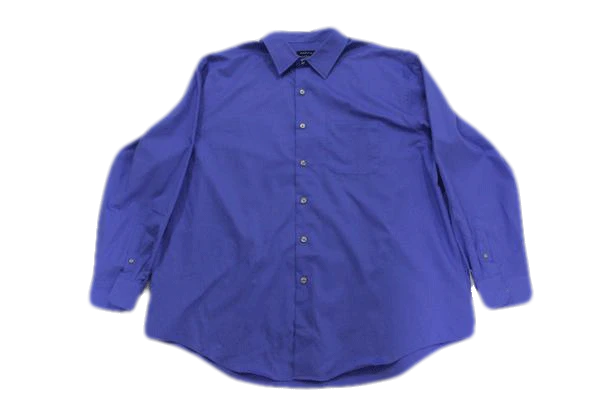 MENS Van Heusen Shirt Ocean Blue Long Sleeve Size 2XL SKU 000166