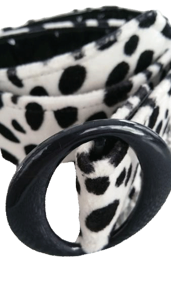 BELT Animal Print Black and Cream Cheetah Print Belt SKU 000099