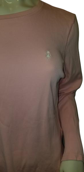 Ralph Lauren Pink long sleeve blouse Size XL (SKU 000020)