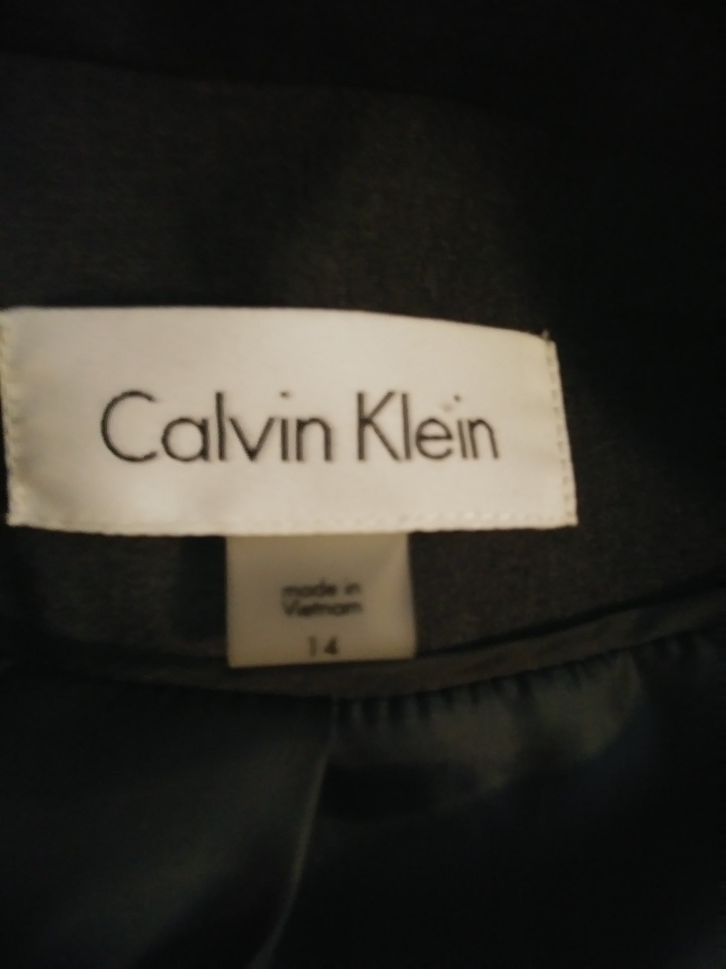 Calvin Klein 70's Blazer Dark Grey Size 14 (SKU 000215-7)