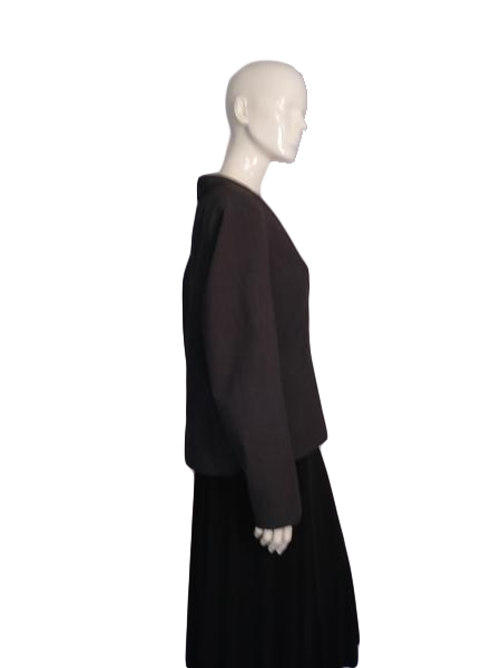 Calvin Klein 70's Blazer Dark Grey Size 14 (SKU 000215-7)
