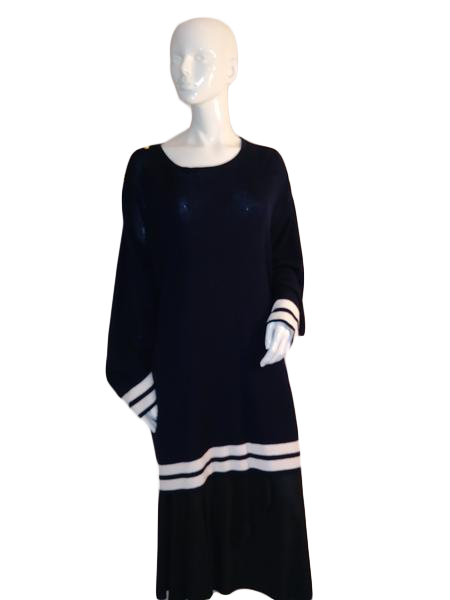 Liz Claiborne 70's Sweater, Navy Blue Size XXXL (SKU 000214-8)