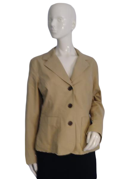 Load image into Gallery viewer, Tommy Hilfiger 80&amp;#39;s Blazer, Tan  Size 14 SKU 000212-2

