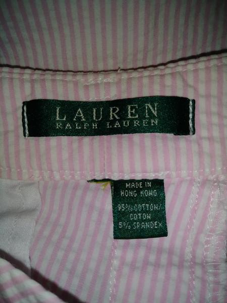 Ralph Lauren Pants Suit Pink/White (2-pc) Sz 10 (SKU 000084)