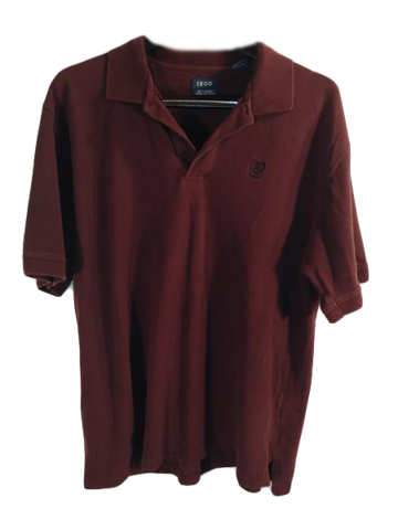 Izod 60's Men's Shirt Maroon Size XL SKU 000148-9