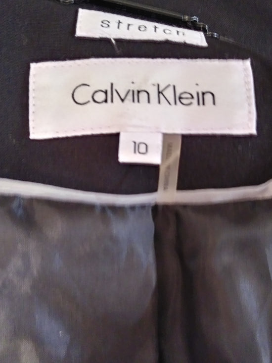 Load image into Gallery viewer, Calvin Klein 70&amp;#39;s Blazer Black Size 10 SKU 000218-15
