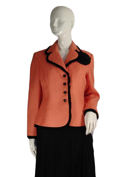 Load image into Gallery viewer, Talbots 90&amp;#39;s Jacket Tangerine Size 10 SKU 000218-9
