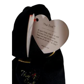 Ty Beanie Baby The End Bear SKU 000220 1 Designers On A Dime