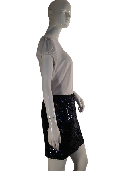 London Jean 90's Skirt Black Sequins Size 2 SKU 000117-3