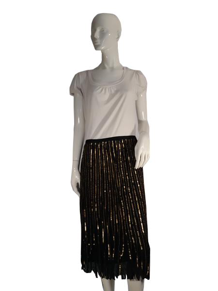 Skirt Black with Gold Sequins SKU 000117-7