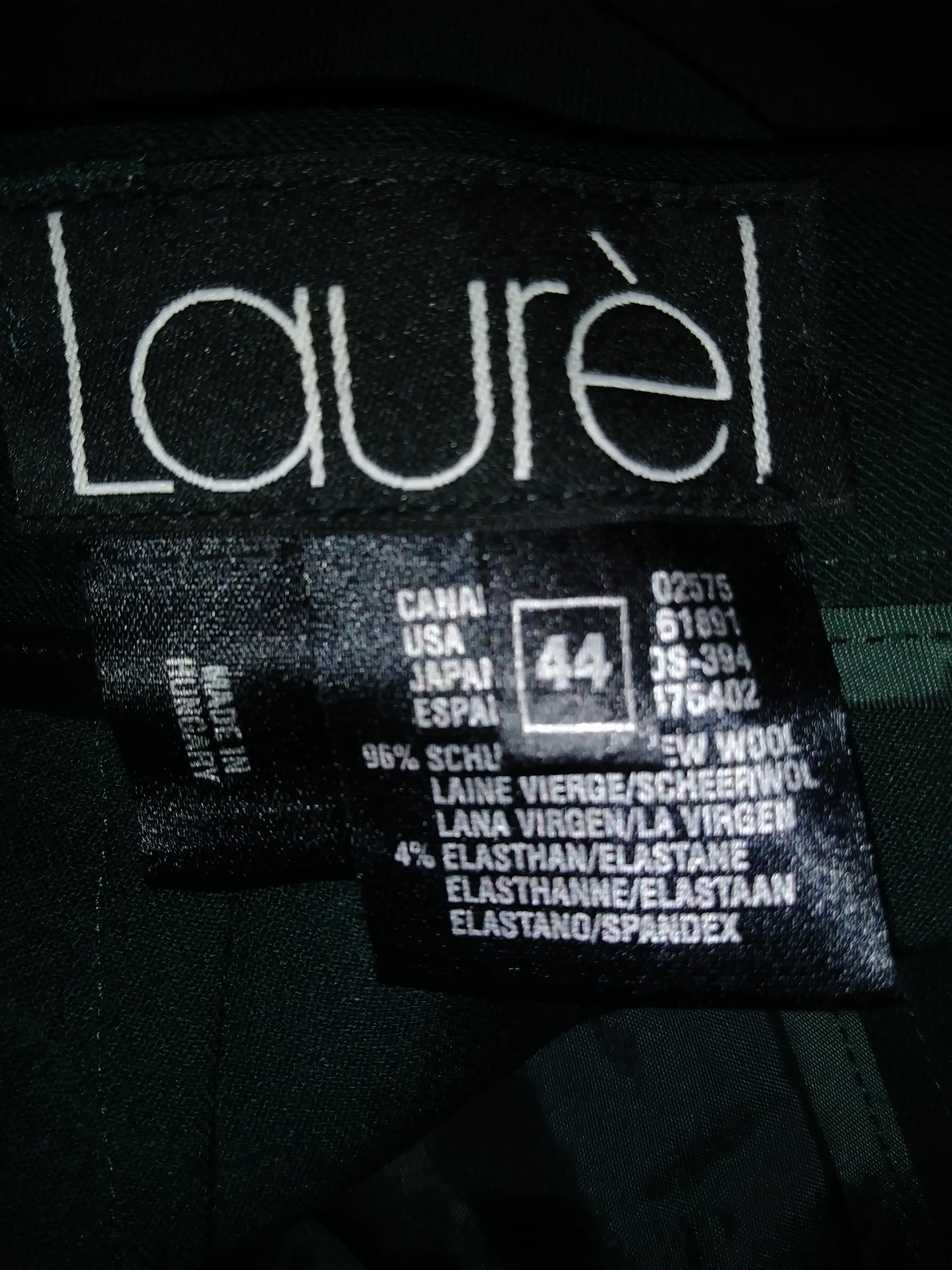 Laurel 80's Three Piece Suit Set Dark Green  SKU 000112