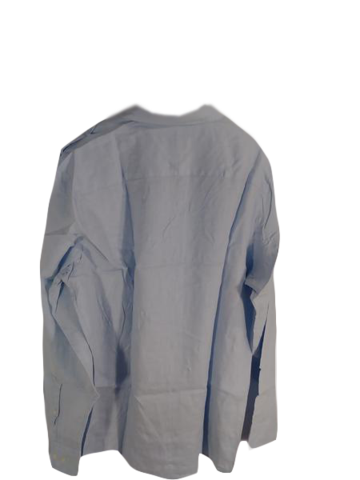 Calvin Klein 60's Long Sleeve Dress Shirt Blue Size XL SKU 000166