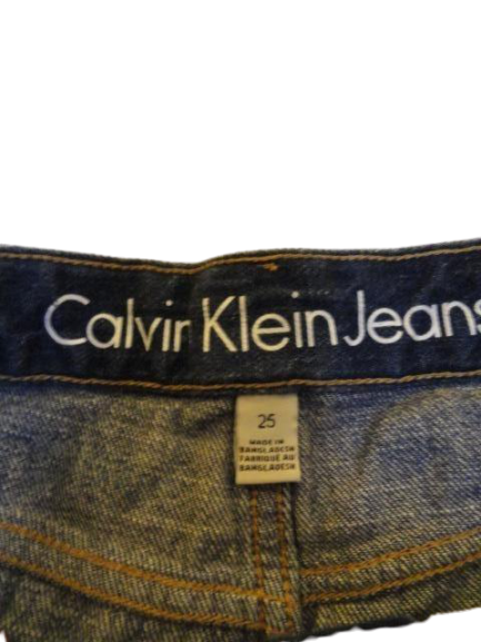 Calvin Klein 60's Denim Short Shorts Blue Size W25 SKU 000274-1