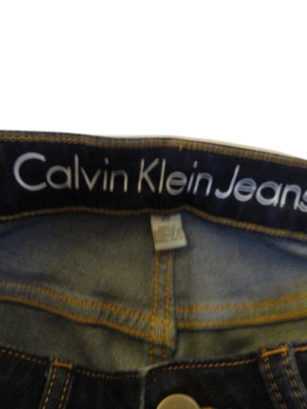 Calvin Klein 60's Denim Shorts Mid Thigh Blue Size 25 NWT SKU 000274-2