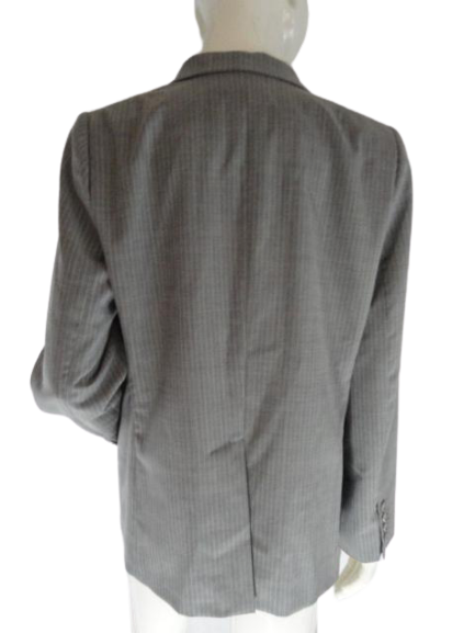Load image into Gallery viewer, DKNY 80&amp;#39;s Long Blazer Gray Size S SKU 000050
