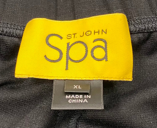 ST. JOHN SPA Pants Black Size XL SKU 000316-3