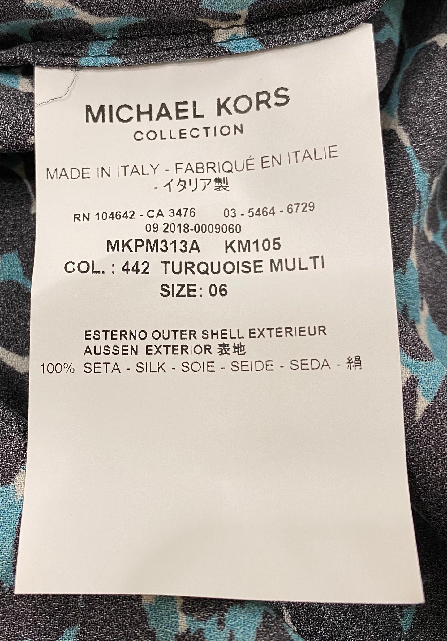 Michael Kors Collection Top Size 6 SKU 000316-11