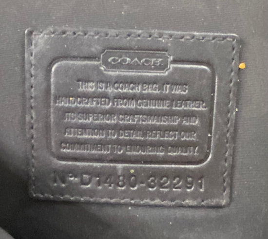 Coach Handbag Leather Tan    SKU 000358-1