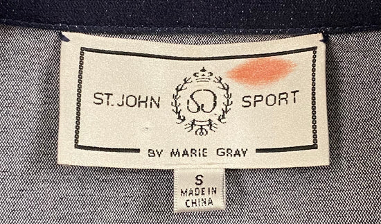 ST. JOHN Jacket, Blue, Zip Up, Size S, SKU 000353-8
