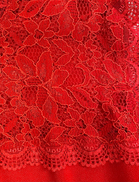 Liz Claiborne Top Red  Red Lace Size XLT  SKU 000354-14