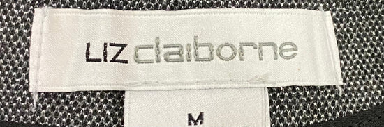 Liz Claiborne Top Grey Shimmer Embellished Size M  SKU 000354-16