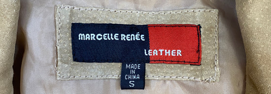 Marcelle Renee Jacket Leather Tan NWOT Size S SKU 000000-6-3