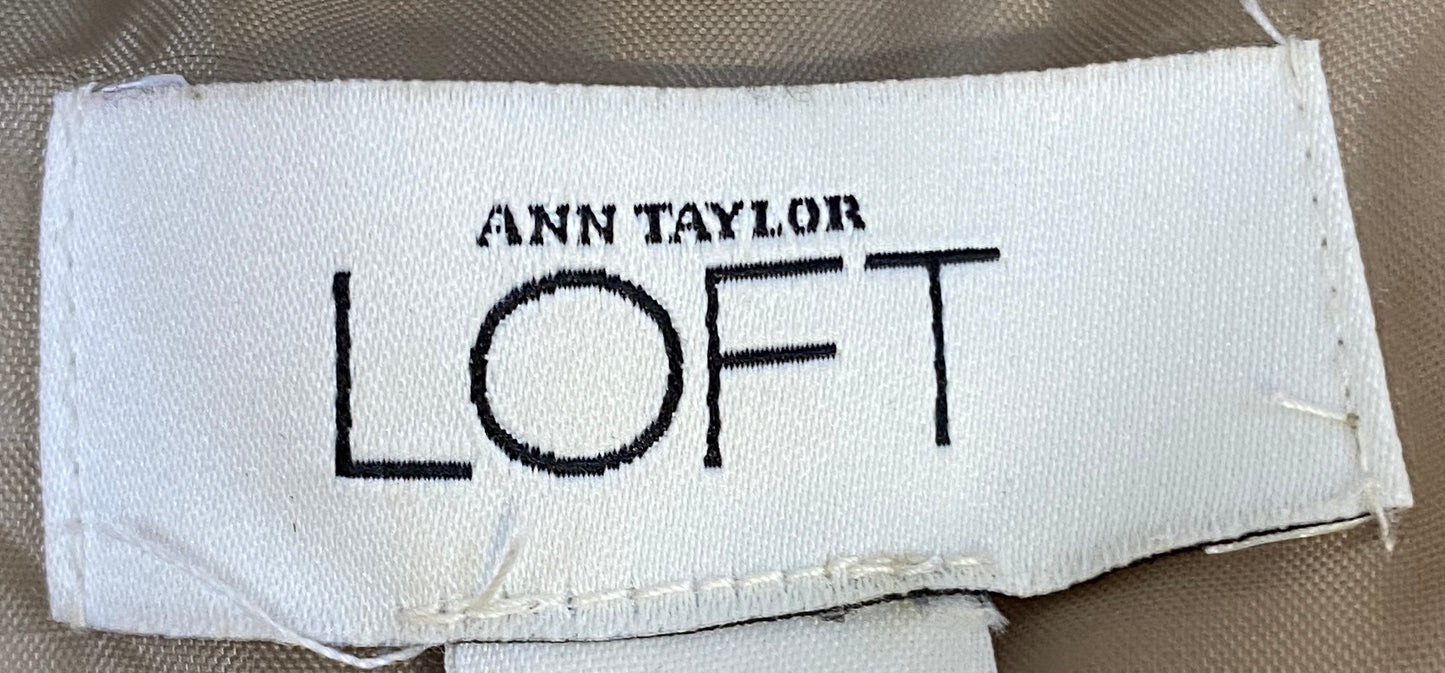 Ann Taylor Vest Hooded Tan Size 4  SKU 000322-2
