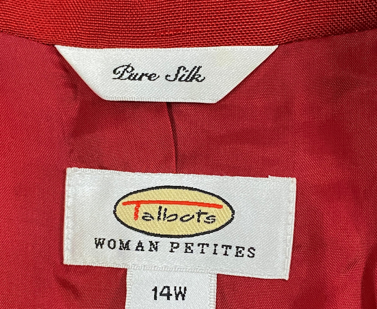 Talbots Blazer Red Size 14W  SKU 000315-1