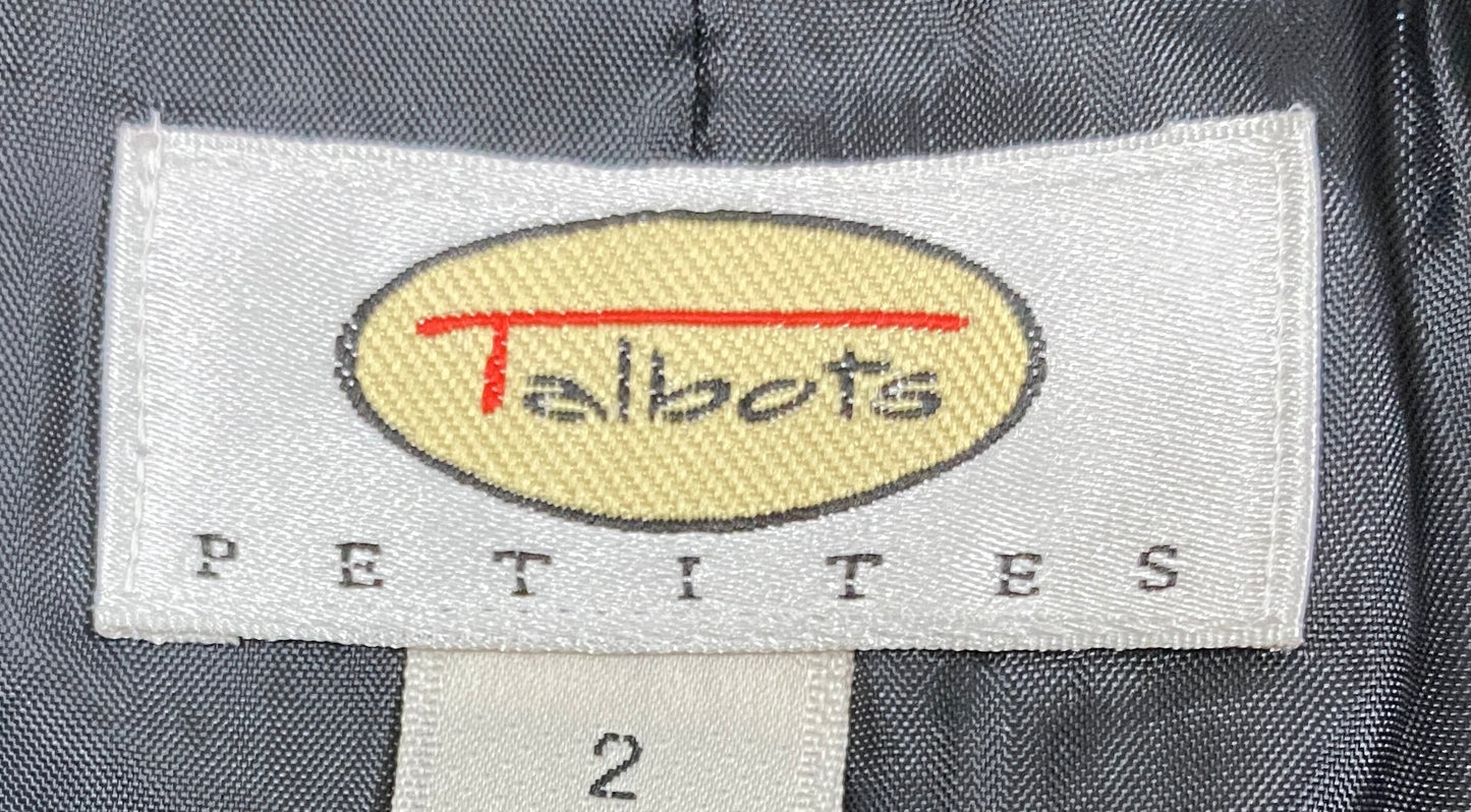 Talbots Blazer Black Size 2P  SKU 000315-6