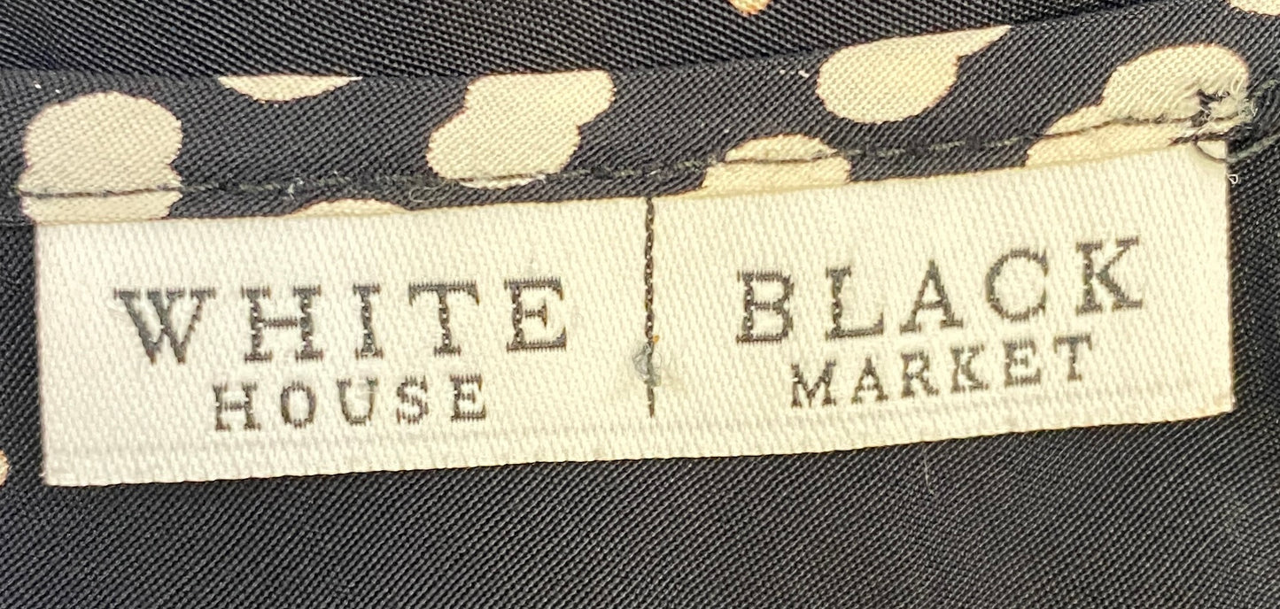 White House Black Market Halter Dress Maxi Black and White  SKU 000344-2