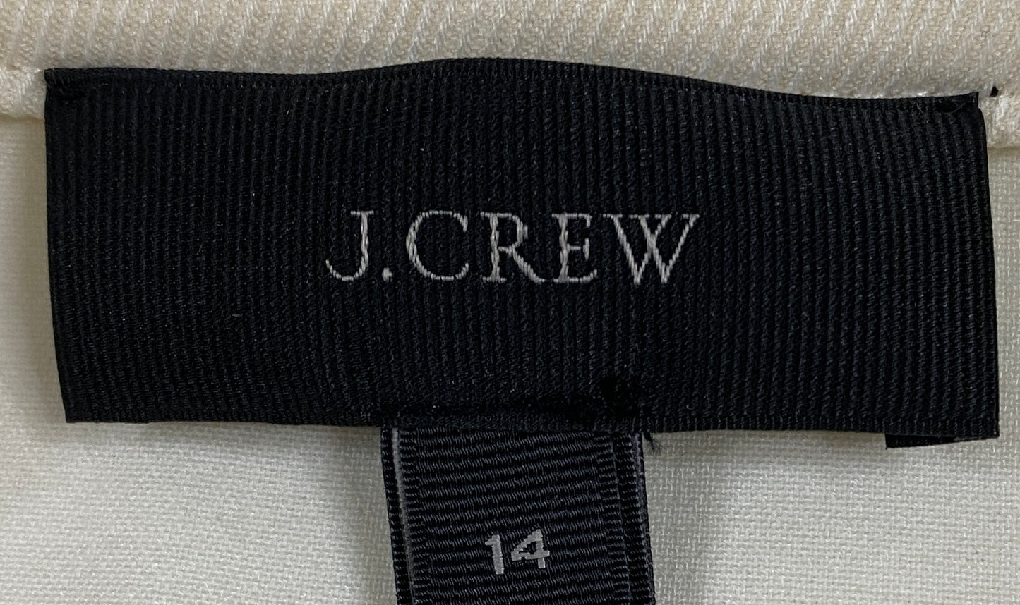 J. Crew Blazer  White Black Trim  Size 14  SKU 000311-3
