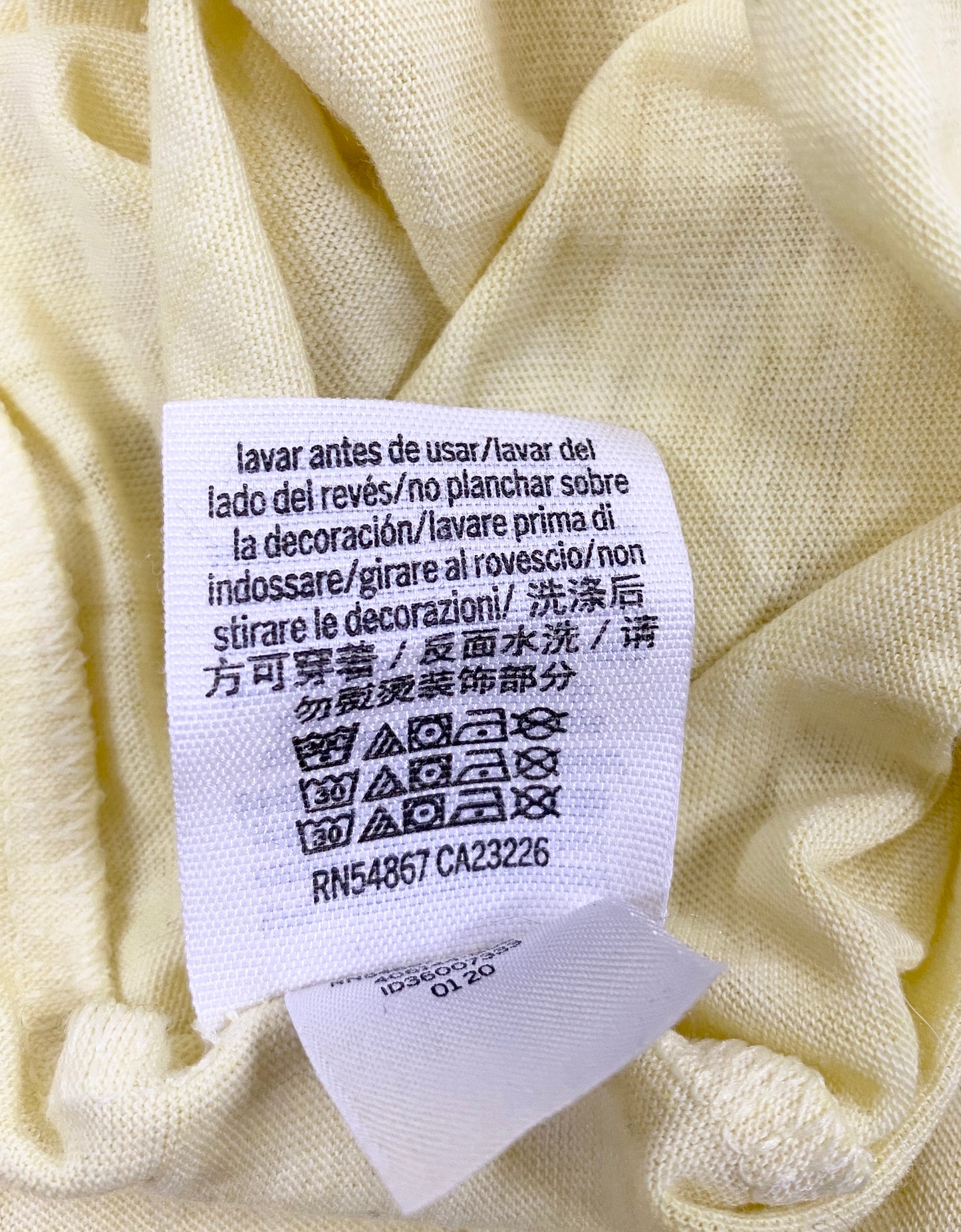 Victoria Secret Shirt Yellow Long Sleeve Size M  SKU 000366-1
