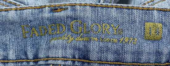 Faded Glory Jeans Light Denim Blue Size 14A  SKU 000367-6
