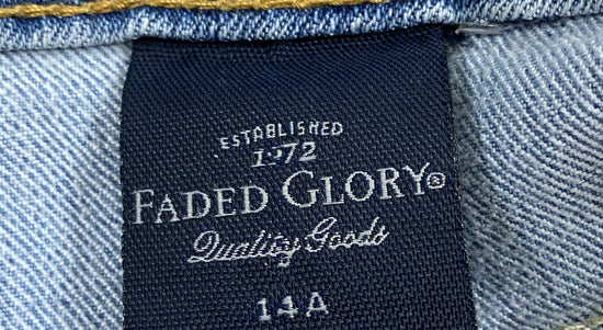 Faded Glory Jeans Light Denim Blue Size 14A  SKU 000367-6