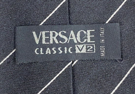Versace Men's Necktie Black White  SKU 000284-24
