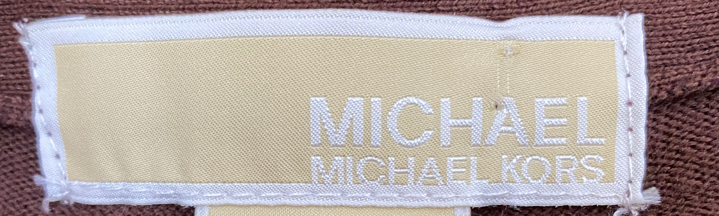 Michael Kors Top/Sweater Brown White Tie Dye Size PM  SKU 000314-5