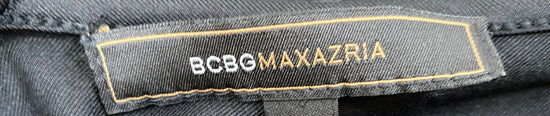 BCBG Maxazria Top Black Sheer Short Sleeve Embellished Size S  SKU 000314-10