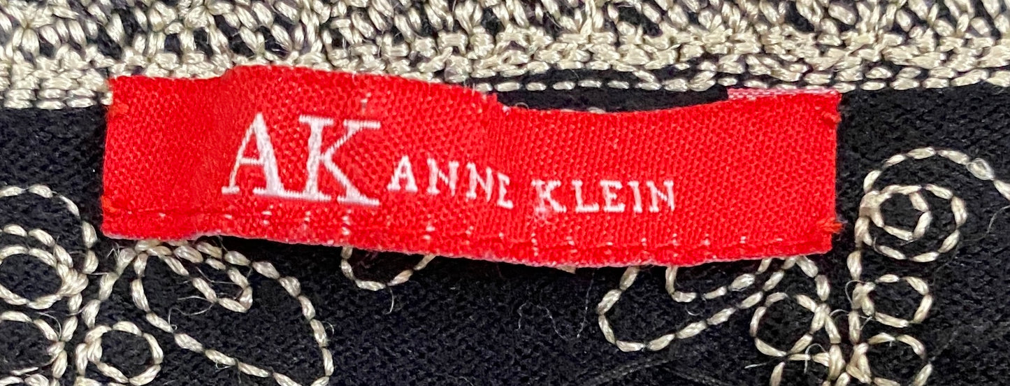 Anne Klein Sweater/Cardigan Black Cream embellished Size S SKU 000314-17