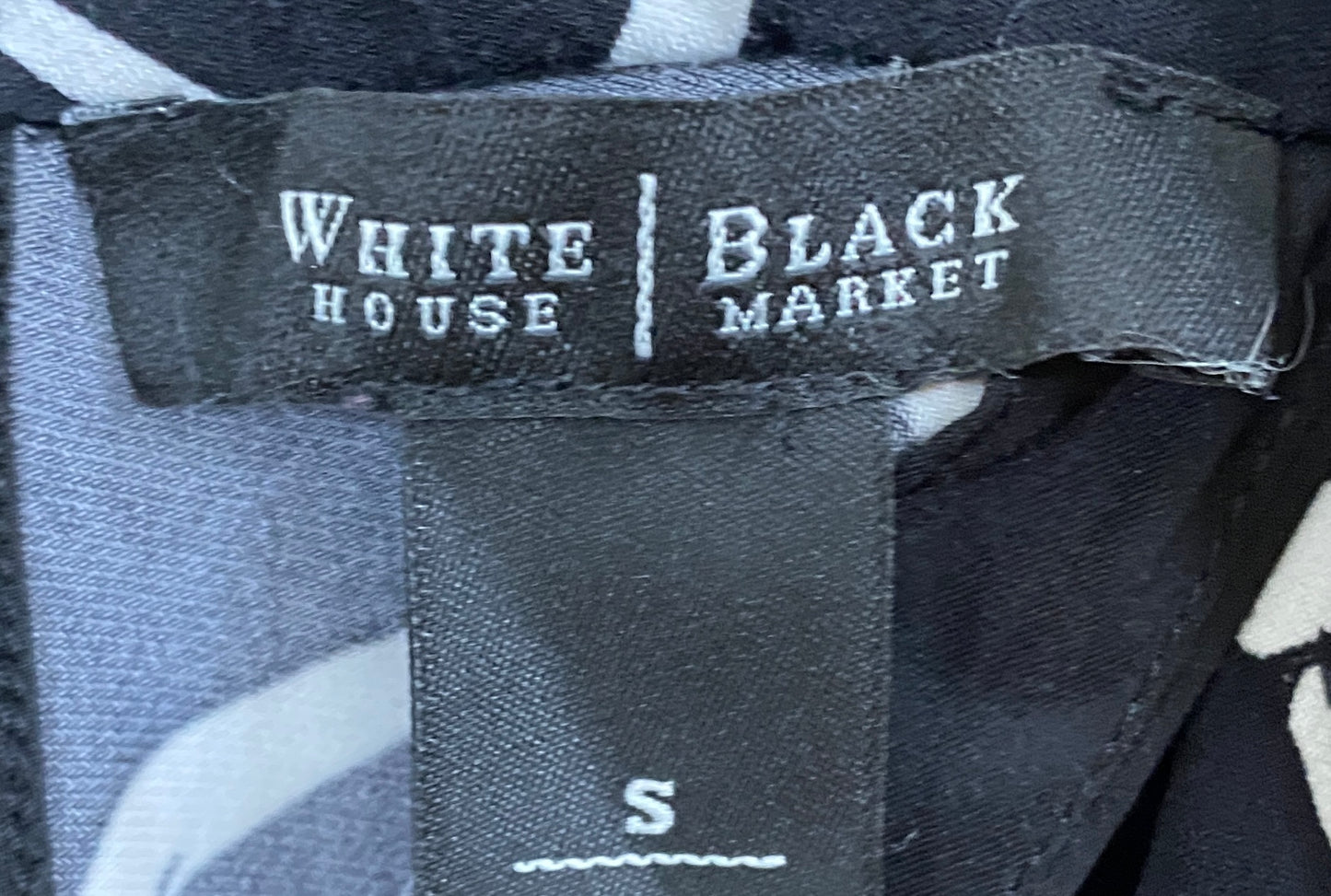 White House Black Market Top Sleeveless Black White Size S SKU 000314-21