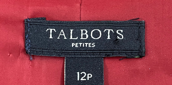Talbot's Dress Red Sleeveless Size 12P  SKU 000068-1