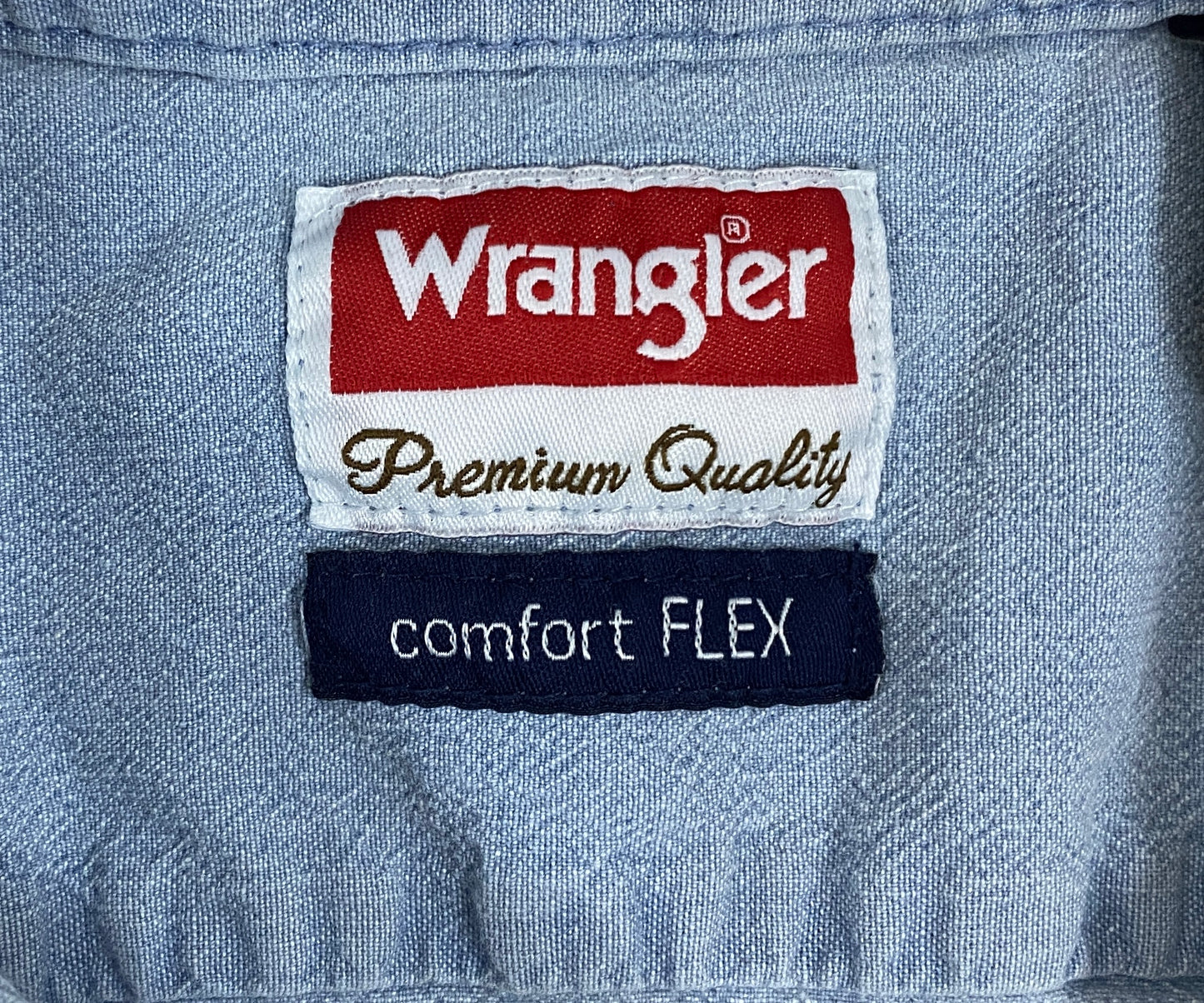 Wrangler Shirt Light Blue Comfort Flex Size 2XL  SKU 000370-3