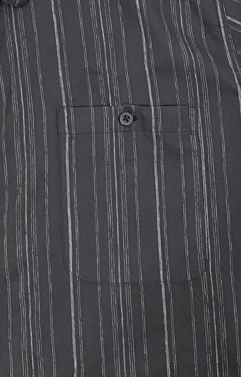 George Men's Shirt Black White Stripes Size 2XL  SKU 000370-5