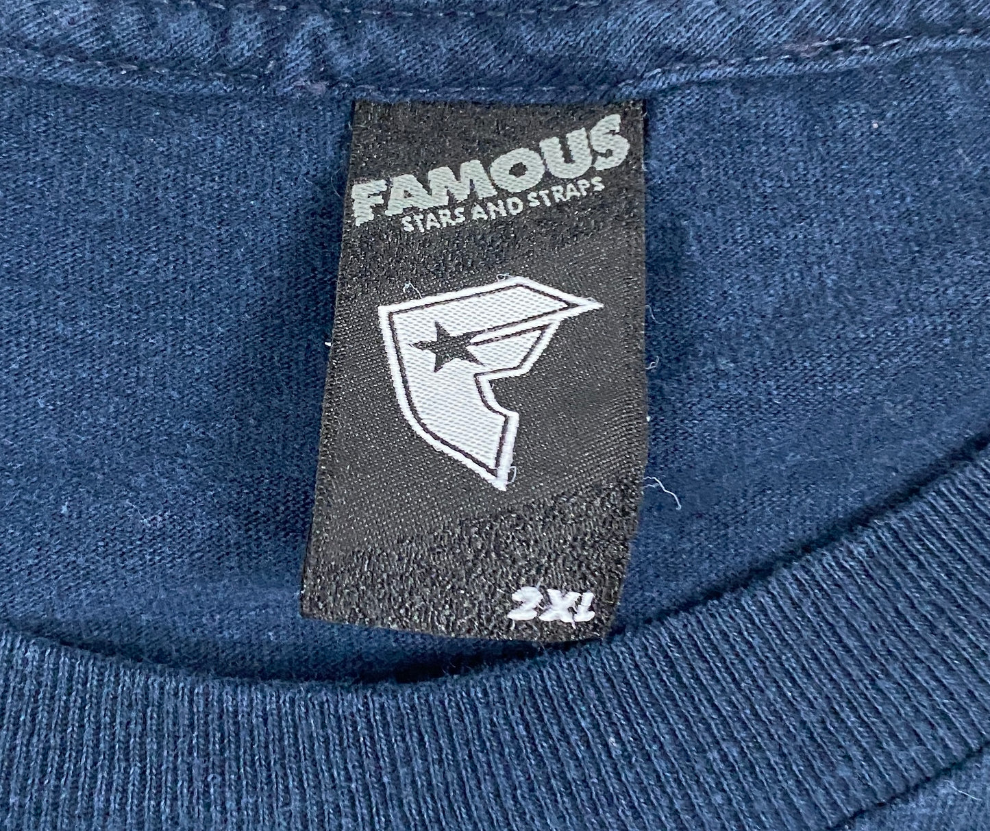 Famous Men's T Shirt Dark Blue Size 2XL  SKU 000371-7
