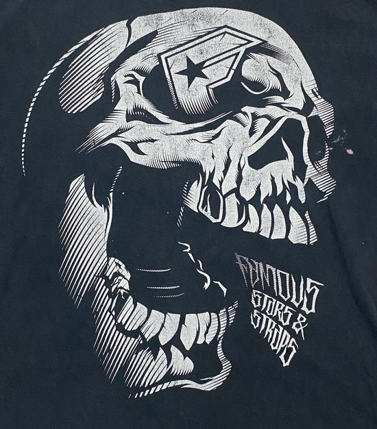 Men's T-Shirt Black Skull Size 2XL SKU 000371-9