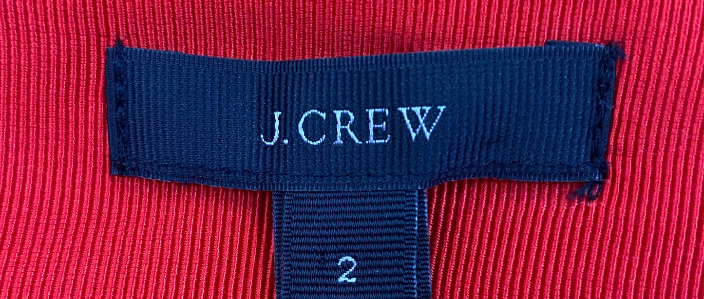 J. Crew Skirt Red Wool Size 2 SKU 000317-2